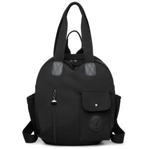 TEMU 여성용 대용량 컨버터블 백팩/핸드백 - 헤비듀티 나일론 워크백, 조절 가능한 어깨끈, 지퍼 클로저 - 블랙 여성 가방, 사무실, 여행, 쇼핑에 이상적 - 일상용 올인원 오거나이저, 다용도 캐리올, 내구성 있는 지퍼 클로저