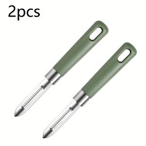 TEMU 2pcs 스테인레스 스틸 채소 및 과일 벨러, 멜론 그레이터, 다기능 식품 슬라이서, 사과 벨러, 감자 벨러, 채소, 과일, 감자, 당근, 오이, 짐승무늬나물, 주방 벨링 도구, 가정 주방을 위한 좋은 도우미
