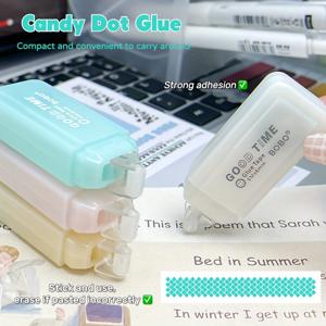 TEMU 1P/4개 양면 접착 펜, 대용량, 잔여물 없음 접착제, 스크랩북, 공예, 신학기 용품, 사무용 문구, 불렛 저널 아트 프로젝트에 적합, 공예 용품 | 생생한 펜 디자인 | 내구성 좋은 플라스틱 바디