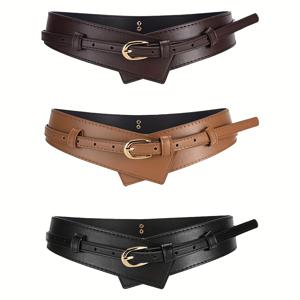 TEMU 여성용 다기능 캐주얼 패션 벨트, 빈티지 와이드 버클 디자인 (탈부착 가능), 내구성 좋은 소재 및 고급스러운 룩, 재킷, 드레스, 코트 등에 적합, 레트로 벨트, 여성 벨트, 밸트, 와이드벨트, 여성벨트, 벨트 여성패션, 허리벨트 여성