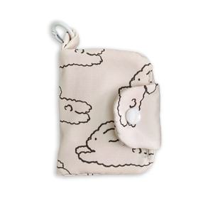 TEMU 세련된 다이즈 꽃 캔버스 동전 지갑 - 키체인 포함 다층 카드 홀더, 가벼우며 접을 수 있음, 귀여운 만화 디자인과 리본 액센트, 카드 및 소형 아이템에 적합, 지갑에는 네 가지 다이어그램 옵션이 있습니다.