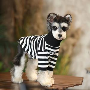 TEMU 소형견용 스트레치 통기성 하이넥 스웨터 - 쉬운 슬립온 디자인, 가을/겨울 따뜻함, 슈나우저, 테디, 비숑, 포메라니안 등, 유연한 애완동물 의류