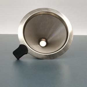 TEMU 1개 재사용 가능한 304 스테인리스 스틸 커피 필터, 인체공학적 손잡이 & 초미세 메시 - 내구성, 스타일리시한 디자인, 가정 및 사무실 사용에 적합, 홈 브루잉에 완벽, 가정 사용, 커피용품