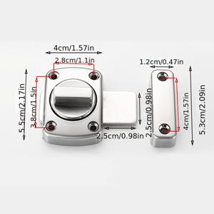 TEMU 고강도 금속/내부 도어락 - 방범 회전 잠금장치 & 쉬운 회전 노브 - 프렌치 도어 호환 데드볼트 - 침실, 욕실, 아파트용 - 주거/상업용 - 프렌치 도어용