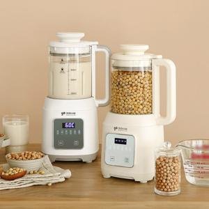 TEMU 통유리 대용량 두유제조기 죽제조기 화이트 가열믹서기 다용도 블렌더