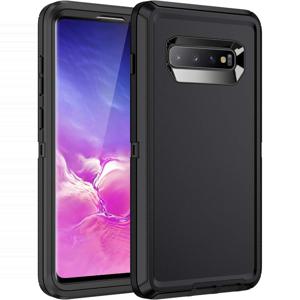 TEMU 크리스마스 선물, 쇼크프루프 3층 전신 보호 견고한 하드 패션 폰 케이스 삼성 갤럭시 S10 플러스 / S10, 남성 선물