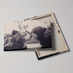 TEMU 개와 함께한 행복한 추억, 애완동물 사진 맞춤형, 커플을 위한 선물, 애완동물을 사랑하는 이들을 위한 귀여운 동물 사진 맞춤형, 집안 장식, 벽 예술, 벽 장식을 위한 나만의 나무 액자 포스터 1개