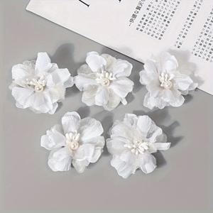 TEMU 5개 7cm/2.76인치 인공 장미 꽃 머리, 가짜 꽃 방 장식 결혼식 장식 DIY 신부 공예 장식 액세서리