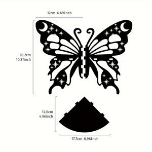 TEMU 어머니의 날 파티, 봄 졸업식, 학교 시즌 장식을 위한 홈 장식용 우드 홀로우 나비 모양 벽 모서리 선반 1개, 우각 장식용 벽 선반
