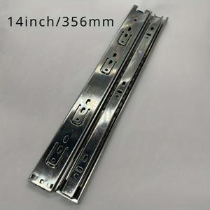 TEMU 2개 풀 익스텐션 무소음 서랍 슬라이드, 8 10 12 14 16 18 20인치, 대부분의 사이드 마운트 서랍 시스템에 맞는 서랍 슬라이드 키트, 헤비 듀티 풀 익스텐션 볼 베어링 슬라이드