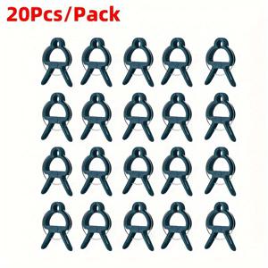 TEMU 20개입 재사용 가능한 조절식 정원 식물 클립, 2가지 크기 조절 가능한 줄기, 꽃, 덩굴, 채소, 토마토, 덩굴식물용 헤비듀티 - 실외 사용, 스테이크, 트렐리스, 펜스용