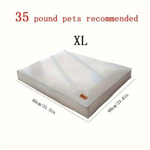 TEMU 사계절용 세탁 가능 및 탈착 가능한 개 침대 소파 패드 - 중형, 대형, 소형견 및 강아지를 위한 겨울 따뜻한 폴리에스터 펫 베드, 그레이 직사각형 홈 데코용 개 | 스타일리시한 애완동물 가구 | 내구성 있는 애완동물 침대|이불|소파|소파패드