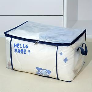 TEMU 1개 대용량 지퍼 수납 가방 – 가벼운, 먼지 방지 옷 & 침구 정리함, 손잡이가 있는 투명 디자인, 2가지 스타일 선택 가능, 의류 정리함 | 지퍼 클로저 | 내구성 있는 손잡이, 옷 정리 수납