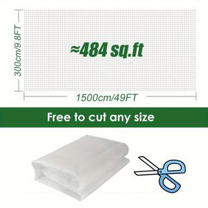 TEMU 초미세 메쉬 정원 그물 장벽 - 대형, 화이트 나일론 과일 나무, 채소 및 블루베리 덤불 보호용