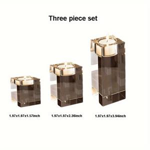 TEMU 캔들 홀더 세트 캔들 홀더 보티브 캔들스틱 홀더, 결혼식을 위한 홈 데코용 유리 캔들 스탠드 캔들 센터피스