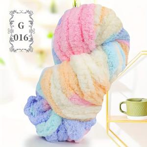 TEMU 두꺼운 아이스 실, 고양이 꼬리 손뜨개 스카프 손가락 없는 장갑 DIY 공예 재료, 뜨개질 담요 쿠션 소시지 끈