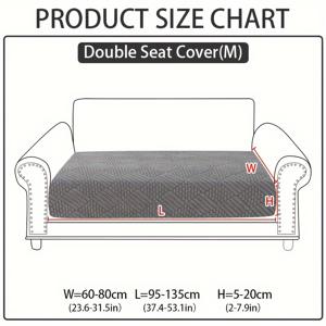 TEMU 모던 폴라 플리스 자카드 소파 커버 - 탄성 밴드 장착 소파 보호대 | 기계 세척 가능 | 반려동물 친화적 | 1피스 디자인 섹셔널, 암체어, 러브시트, 3인용 및 4인용 소파 | 1쌍 팔걸이 커버, 크리스마스 선물|3인용쇼파