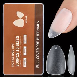 TEMU 300개 울트라 숏 스퀘어 풀 매트 인조 네일 팁 - 15가지 사이즈, 매끄럽고 내구성 있는, 홈 DIY 및 살롱 품질 매니큐어에 완벽, 장기 지속되는 아크릴 네일 익스텐션, 네일 아트 용품, 살롱 품질 네일, 슬림한 네일 디자인, 매끄러운 마감, 네일 프레스 온, 인조 네일, 네일, 네일, 네일 기술자 용품|네일팁