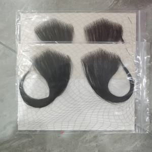 TEMU 2/4개 투명 레이스 베이비 헤어 엣지 인간 머리카락 보이지 않는 더 자연스러운 헤어라인 여성용 재사용 가능한 헤어 익스텐션, 프리플럭드 헤어라인, 자연스러운 베이비 헤어