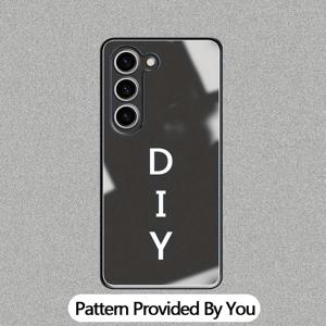 TEMU 삼성 갤럭시 S25/S24/S23/S22/S21/S20/에지/+/페/울트라 5G용 맞춤형 DIY 폰 케이스, 개인화된 폰 케이스 이미지, 생일, 커플, 가족 및 애완견 사진 맞춤 매트 소프트 엣지 아크릴 미러 유리 보호 커버