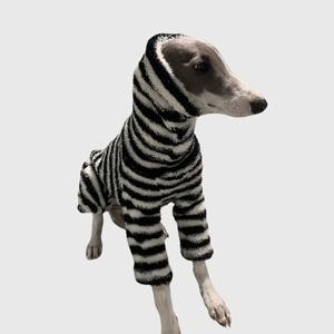 TEMU 블랙 앤 화이트 , 두꺼운 강아지 바디슈트: 달마시안, , 토끼 사냥견, 이탈리안 . 따뜻한 가을/겨울 원피스