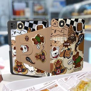 TEMU 아이패드 베어 720 회전 아이패드 보호 쉘 프로11 투명 에어6 펜 슬롯 애플 태블릿 아이패드10.2