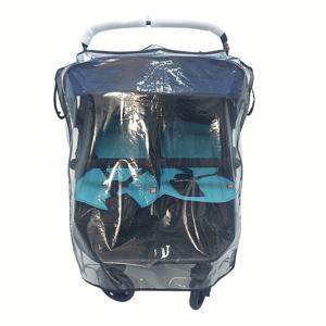 TEMU 트윈 유모차 레인 커버, 유니버설 사이드 레인 커버, 유아용 유모차, 이중 레이어 레인 및 바람 보호, 유모차용 야외 액세서리, 유아용.