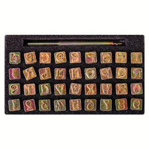 TEMU 1개 헤비듀티 아연 가죽 스탬핑 도구 & 알파벳 스탬퍼 - A-Z 스탬프로 선명한 글씨, 채소 태닝 가죽에 이름 및 이니셜 스탬핑용 (열전달용 아님)