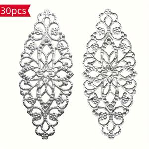 TEMU 30개의 빈티지 중공 꽃 모서리 장식은 DIY 스크랩북, 사진 앨범 장식 및 홈 스타일링에 이상적입니다.