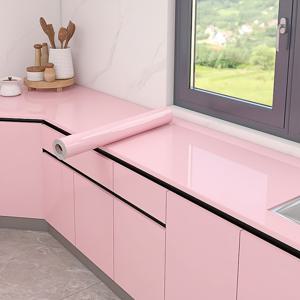 TEMU 접착식 방수 벽지 - 주방 카운터탑, 캐비닛 및 욕실용 광택 화이트&블랙 비닐 접착지, 쉽게 제거 가능, 플로럴 패턴, 무봉합 매치, 주방 카운터탑 스티커