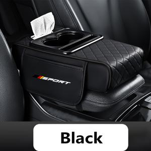 TEMU 나파 자동차 암레스트 매트, 티슈 박스 수납 가방과 컵 홀더가 있는 4-in-1 센터 콘솔 암레스트 보호대, 아우디, , 폭스바겐, 포드에 적합