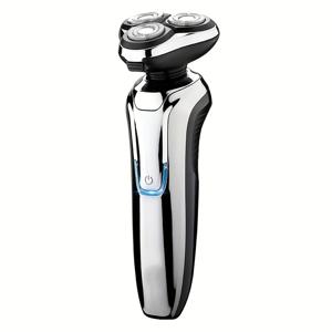 TEMU 4D 플로팅 하이엔드 세트 헤드 전기 면도기 풀 바디, LED 지능형 디지털 디스플레이 전원 디스플레이 타입-C 퀵 충전, 면도기 선물 남성, 아버지, 선물