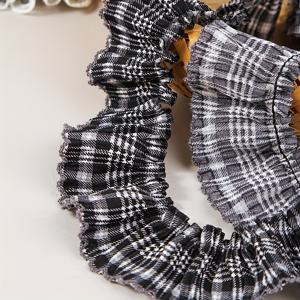 TEMU 2야드 빈티지 체크 프릴 레이스, 의류·인형·홈데코용