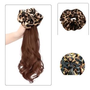 TEMU 18인치 클립인 합성 헤어피스, 컬리 웨이브, 고온 섬유, 여성용, 할로윈 및 크리스마스 휴가에 볼륨과 스타일을 더하기 위해