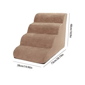 TEMU 비에이프 강아지 래프트, 미끄럼 방지 바닥 및 25D 플러시 패딩 - 안전한, 부드러운 표면을 위한 과학적으로 설계된 애완동물 등반 계단, 러닝 및 부동, 기계 세척 가능 커버 포함, 높은 침대용 강아지 래프트, 애완동물 활동 센터, 플러시 애완동물 액세서리, 내구성 애완동물 제품