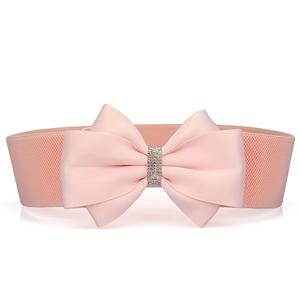 TEMU 우아한 라인스톤 리본 벨트 - 70cm x 6cm, 빛나는 디테일링이 있는 넓은 허리띠, 결혼식, 파티, 공식 행사에 완벽한 드레스 벨트