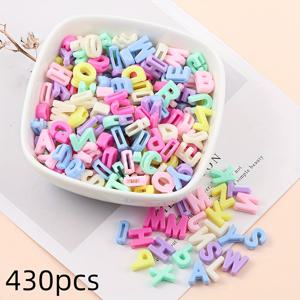 TEMU 130/230개 알파벳 비즈 세트, 아크릴 3D 레터 비즈, 쥬얼리 만들기, DIY 팔찌 키트, 우정 선물, 미술 및 공예 용품, 키체인, 폰 챠임, 크리에이티브 DIY 부품, 데이, 추석, 크리스마스에 이상적인 패션 액세서리 - 합성 석, 도금 없음