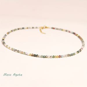 TEMU 조화와 균형, 번영을 상징하는 섬세한 면처리된 천연석 목걸이