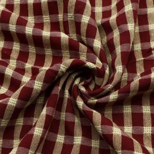 TEMU 퀼트 및 패치워크용 체크무늬 격자 무늬 원단 1개 - 19.68x59인치(50x150cm), 노랑 & 빨강색, 폴리에스터 소재, DIY 테이블 러너, 식탁보 및 공예에 적합 | 손세탁 전용, 퀼팅용 원단, 클래식 디자인, 매끄러운 질감, 내구성 있는 천