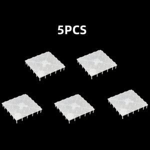 TEMU 수족관 바닥 필터 시스템 5개 세트 - 모듈식 어항 분리기, 스플라이스 연결 디자인, 모래층 필터 파티션, 폐기물 제거용, 민물/해수 어항 호환 (별도 필요 없음)