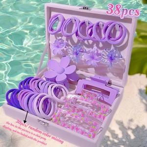 TEMU 38pcs/3pcs 스타일링 도구 세트, 딸기 헤어 액세서리 세트, 여름 레몬 프린트 클로 클립, 재미있는 배 헤어 클립, 재미있는 과일 클로 클립 세트, 스타일, 여성과 소녀에게 적합, 해변 수영장 휴가 의류, 패션 휴가 스타일, 파티 용품 선물, 신부 결혼식, 휴가 중 여성에게 이상적인 액세서리