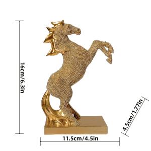 TEMU 우아한 말 조각상 - 아름다운 레진 조각상, 집과 사무실 장식에 완벽, 승마 애호가와 동물 애호가를 위한 특별한 선물, 사업 개업 또는 집들이를 위한 훌륭한 선택.