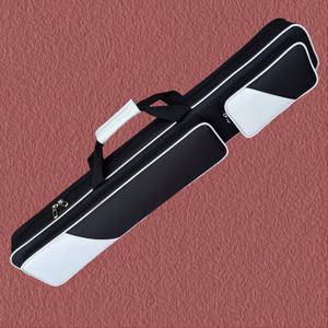 TEMU 경량 옥스포드 천 빌리어드 폴 가방 - 1/2 폴, 7 구멍 디자인, 파란색 & 검정색, 학생 및 전문가용 캐주얼 스포츠 큐 케이스, 빌리어드 액세서리