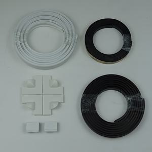 TEMU 2M 자석 방충망 윈도우 키트, 드릴 불필요, 간편한 설치, 모든 유형의 방에 적합한 전체 커버리지 방충망, 보이지 않는 모기장 및 도어 커튼을 위한 PVC 장식 스트립, 접착식 뒷면, 자석 방충망 윈도우 키트.