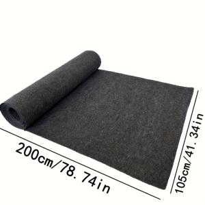 TEMU 자동차 트렁크 매트, 절단 가능, 자동차 트렁크에 적합, 트럭 트렁크 매트, 밴 매트, 절단 사이즈, RV 바닥 매트로 사용 가능, 무작위 절단 사이즈, 차량 수리 매트, 다기능 매트, 폴리에스터 섬유 펠트 매트, 두꺼운 2mm, 105×200cm(40인치×79인치), 자동차 매트, 자동차 액세서리, 블루 트렁크 매트