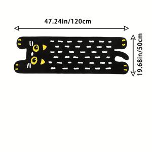 TEMU 1개 초귀여운 고양이 캐릭터 인스타 스타일 불규칙 모양 매트 - 울트라 소프트 10mm 두께, 세탁기 사용 가능 쉬운 청소, 80% 폴리에스터 20% 고무, 트렌디한 거실 침실 욕실 도어매트, 할로윈 크리스마스 이스터 졸업 독립기념일, 내구성 좋은 홈 데코, 휴가 장식용 매트, 반려동물 애호가를 위한 방 바닥 액세서리