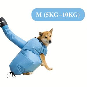 TEMU 강아지 건조백 - 빠른 건조 펫 타월 대체품, 핸즈프리 헤어 드라이기 조절 가능한 스트랩, 실내/야외용 가볍고 휴대하기 쉬운 블루 강아지 그루밍 액세서리, 기능성 펫웨어, 사용 편한 디자인, 고품질 원단, 반려견을 위한 제품