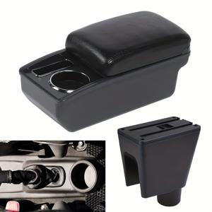 TEMU 쉐보레 스파크 전용 완전 아ーム레스트 박스 세트 - 이중 레이어 수납, 컵 홀더, 중앙 아ーム레스트 박스, 센터 콘솔 정리함,차량 조직,컴팩트 디자인,세련된 자동차 액세서리,튼튼한 정리함,고품질 소재,로드 트립 필수품,일상 출퇴근자