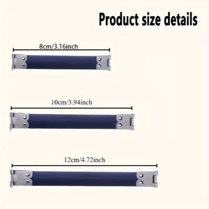 TEMU 8pcs 메탈 인너 폴딩 프레임 세트, 인너 핑거 클립, DIY 천가방, 동전 지갑, 휴대용 안경, 이어폰 가방, 탄성 스프링 액세서리, DIY 지갑 만들기