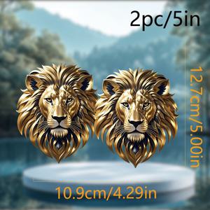 TEMU 3D 대단한 사자 비닐 스티커 - 숲의 왕 캐릭터 디자인, 자동차, RV, , 노트북, 헬멧용 내구성 있는 자체 접착식 데칼 - 날씨에 내성을 가진 실외 및 실내 장식, 장식, 고품질 프린트